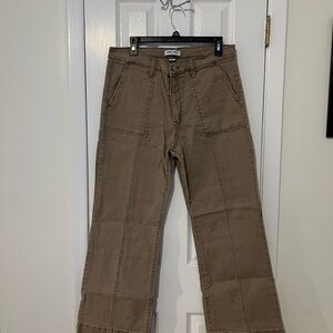 Straight-Leg sporty Pants in Brown